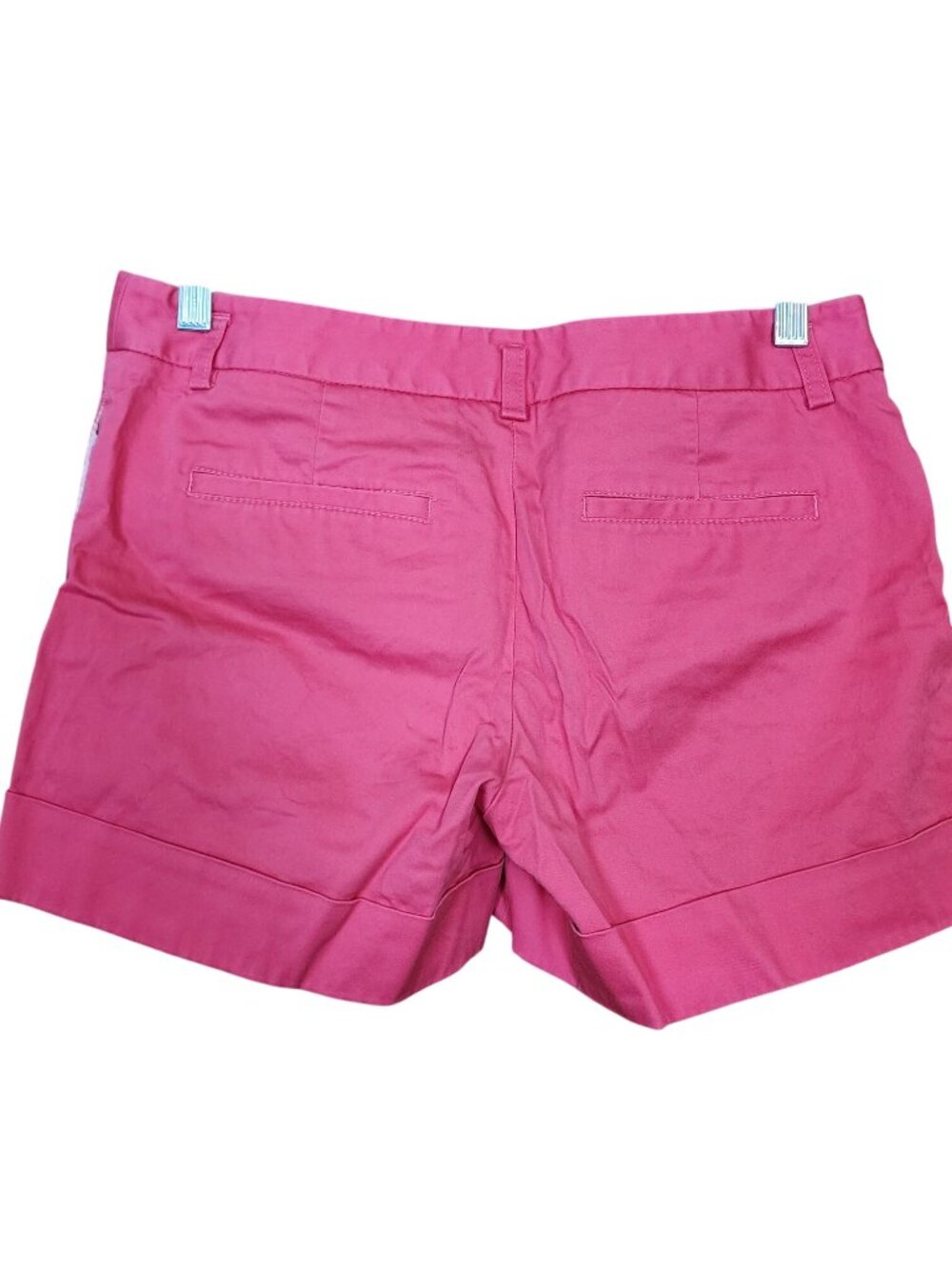 Express Cuffed Chino Shorts Pink Salmon Womens size 4 - Picture 2 of 3